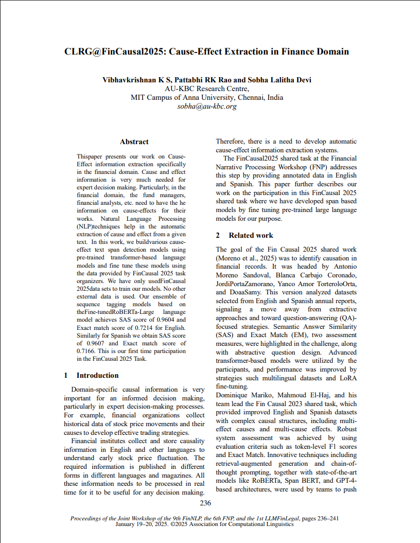 FinNLP 2025 Paper